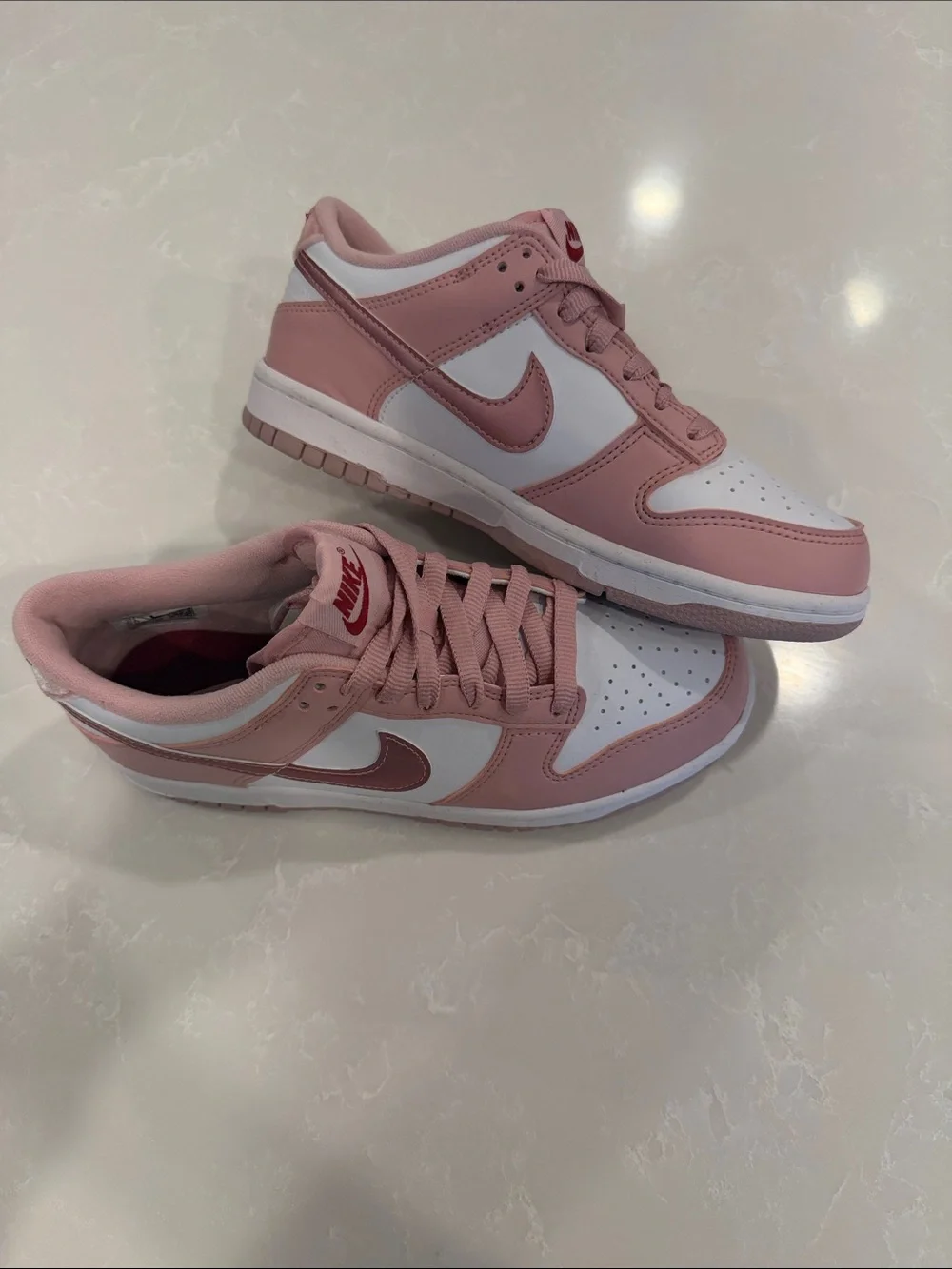 Nike Low-Top Sneakers in Pink and White